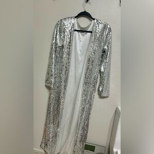 Silver Sequin cardigan
